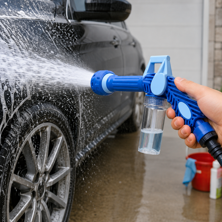 Pistola a Spruzzo per Pulizia Auto con Contenitore Sapone