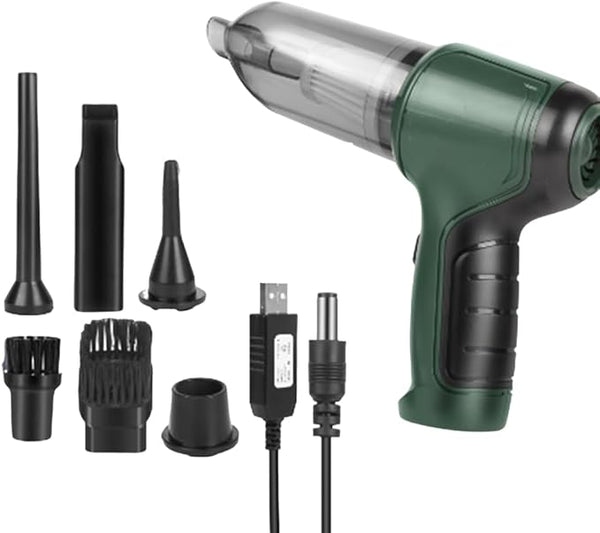 Mini Aspirapolvere Portatile 3 in 1 per Auto – Aspira, Soffia e Pulisce gli angoli più difficili