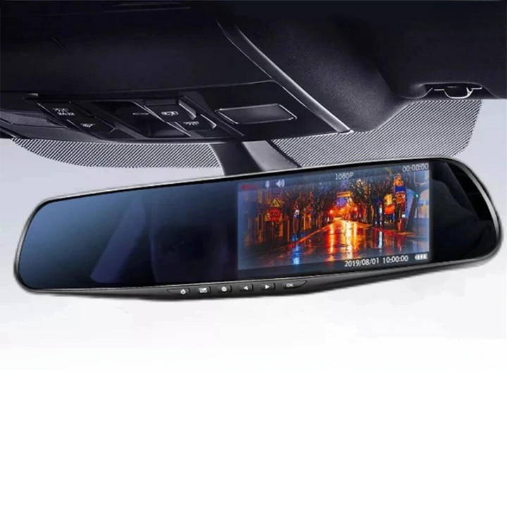 Specchietto Retrovisore Dash Cam Smart DVR con Doppia camera