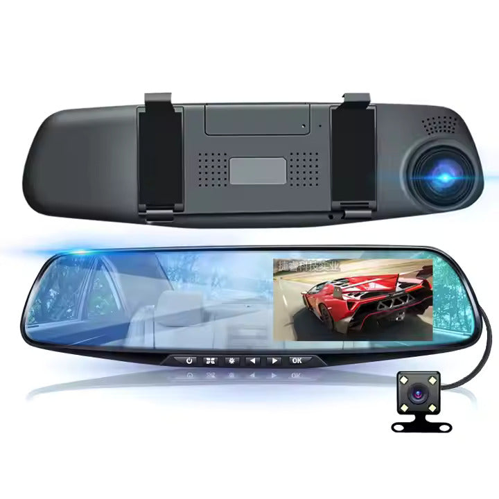 Specchietto Retrovisore Dash Cam Smart DVR con Doppia camera